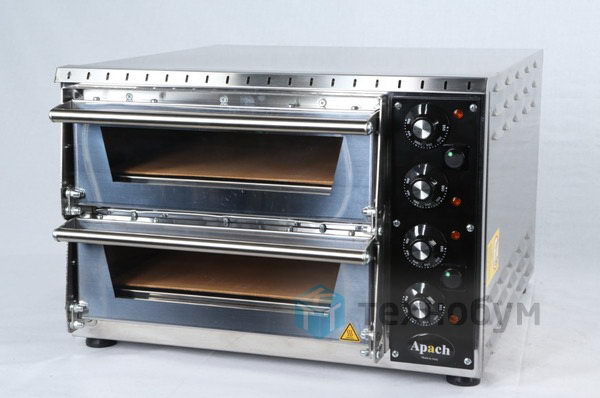 Печь для пиццы Apach AMS2 - 2 уровня 350х410х75мм