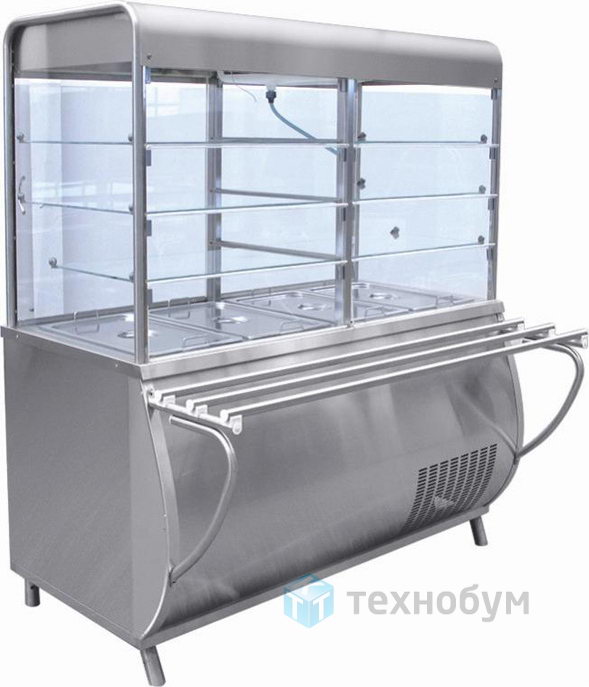 Прилавок-витрина холодильный ABAT «Патша» ПВВ(Н)-70М-С-НШ